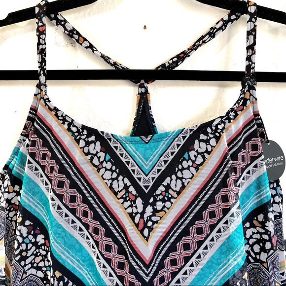 Coco Reef Wild Stripes Current Mesh Layer Tankini - Picture 5 of 16